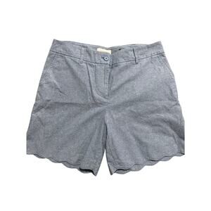 Size 12 Talbots blue ruffle edge shorts